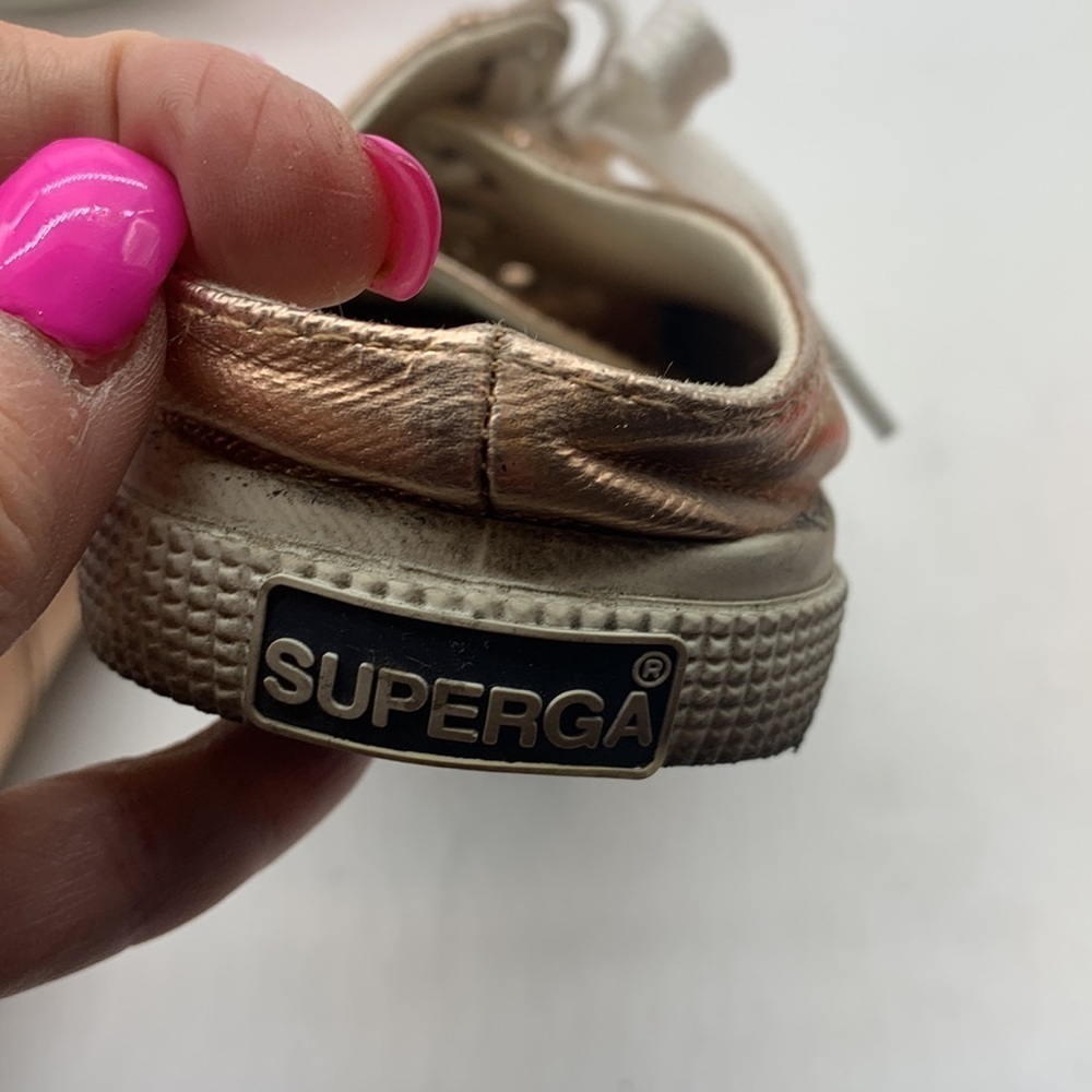 Superga Rose Gold Mule Slip On Sneakers Sz 38. SNK0320D - Picture 5 of 8